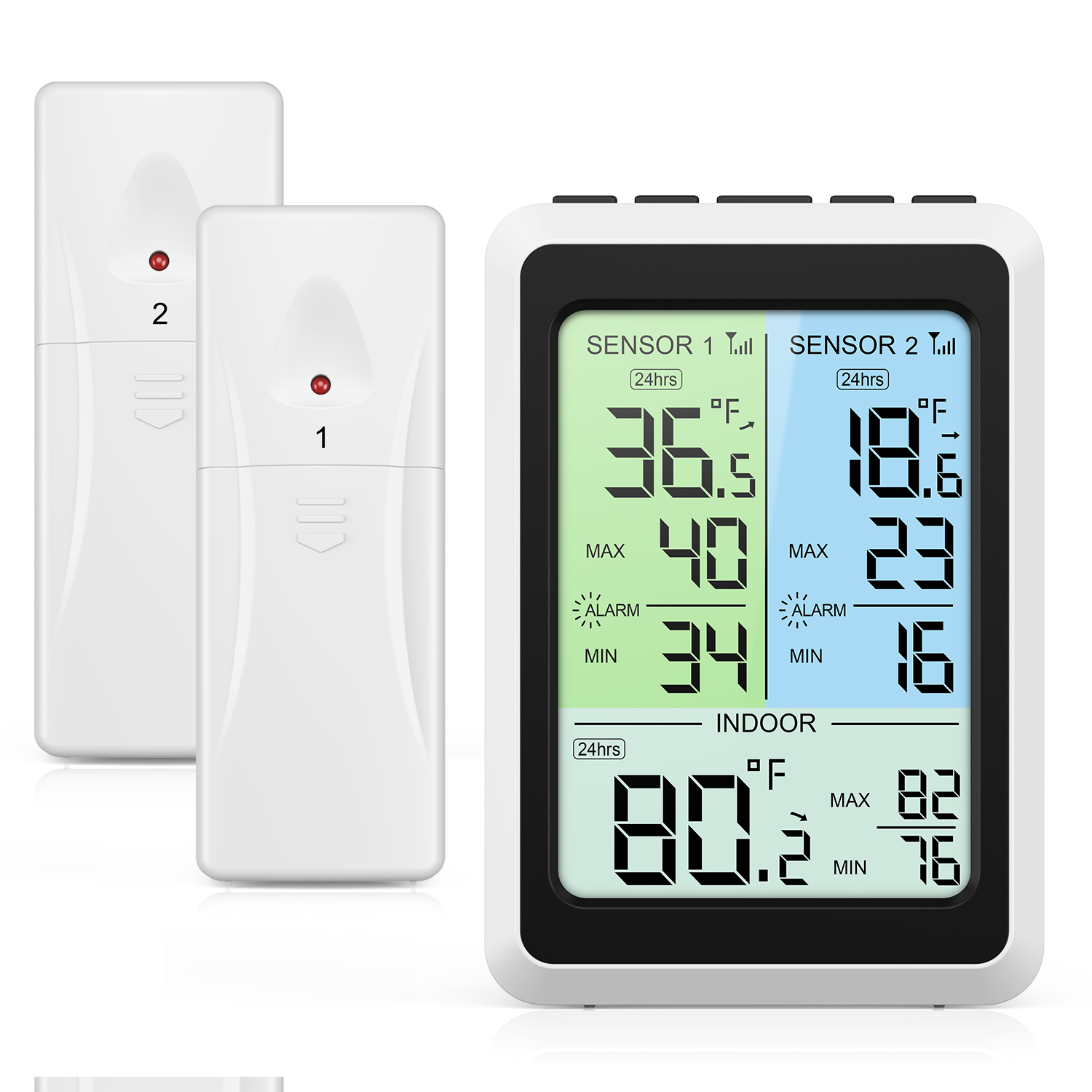 Kitchen Appliances Video - ORIA thermomètre numérique pour réfrigérateur thermomètre