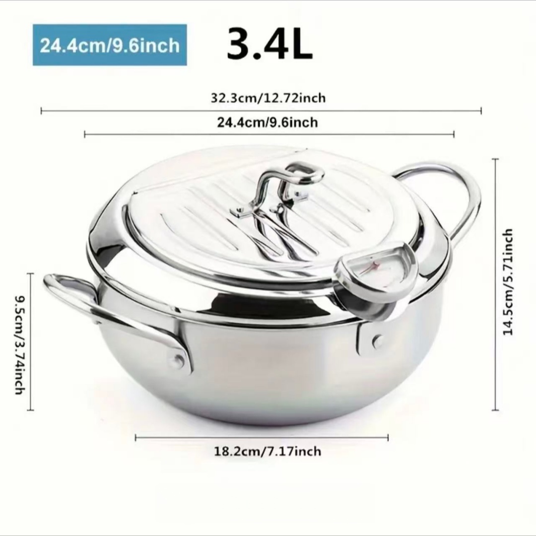 Induction Cooker - Poêle à frire en acier inoxydable