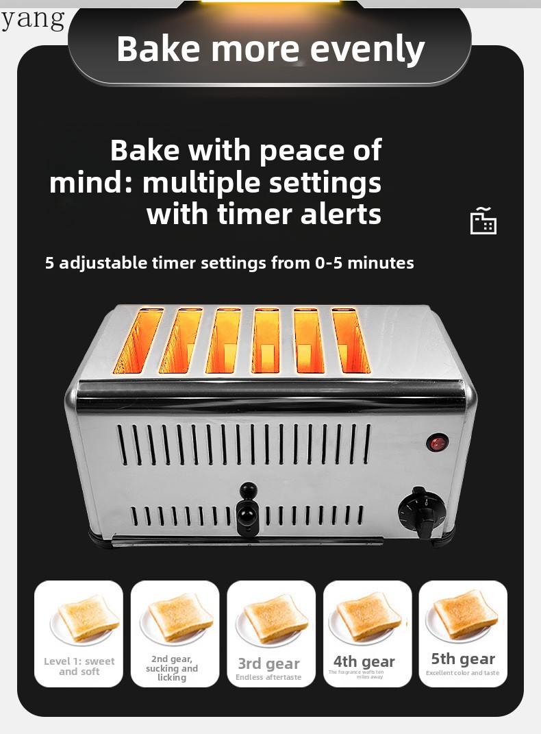 Grille-pain commercial YJQ qua - Toaster avis et prix
